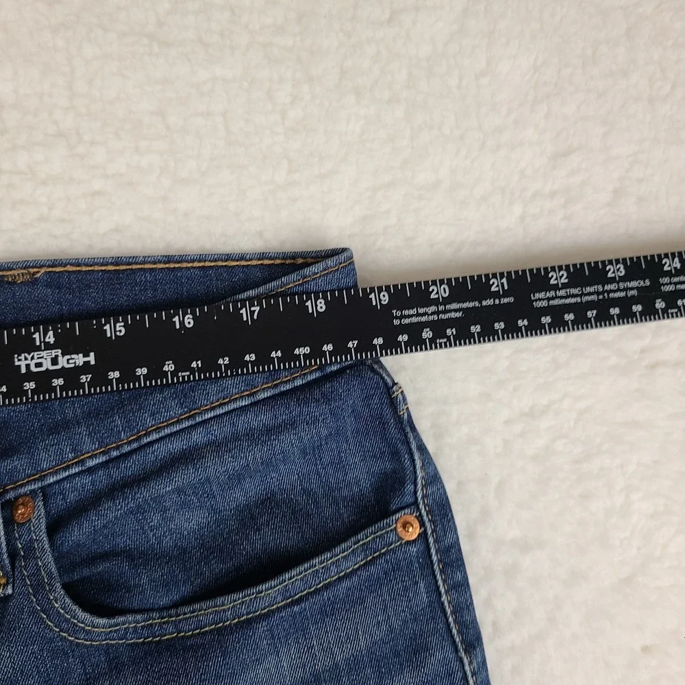 Levi's 512 Jeans Mens 38x32 Blue Slim Taper Fit‎ Dark Wash Denim